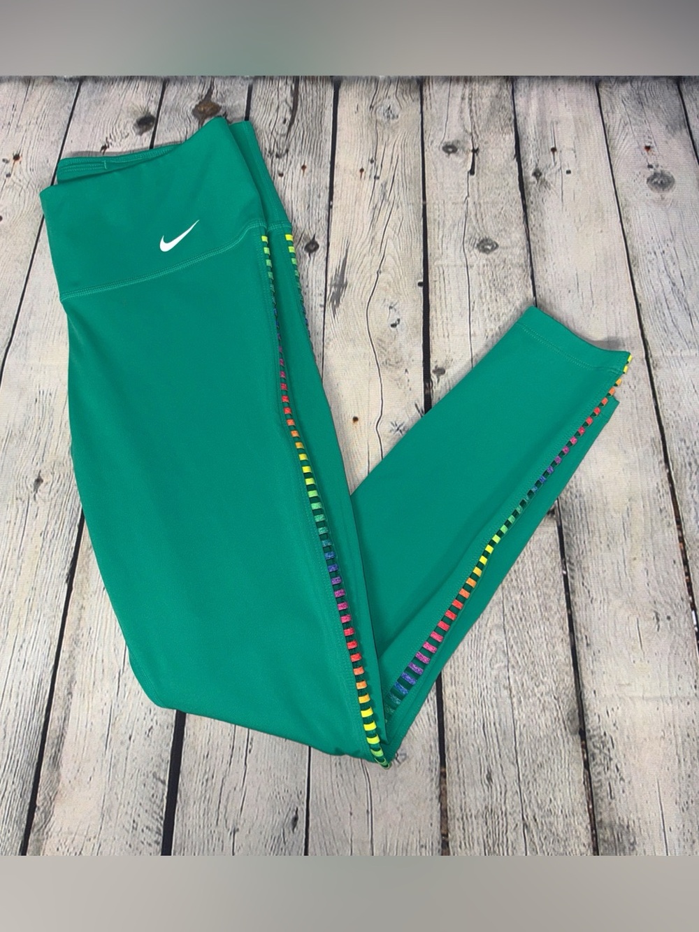 NEW! Nike Rainbow Ladder Leggings - Picture 4 of 8